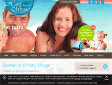 Tablet Screenshot of hotel-mirage.it